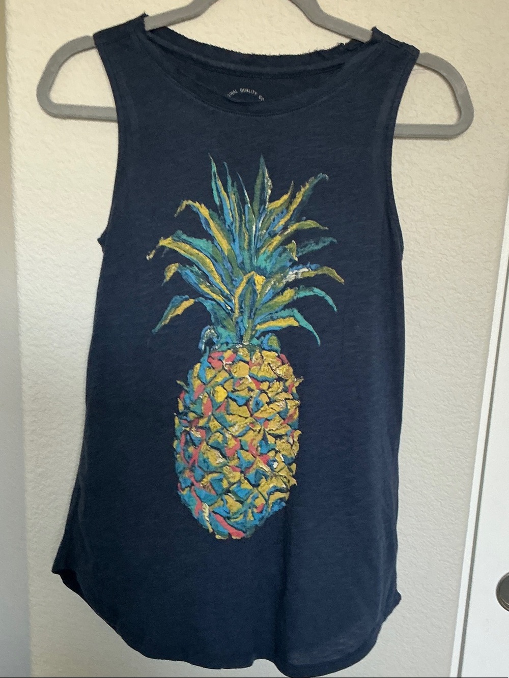 Lucky Brand Pineapple Graphic Tank Top